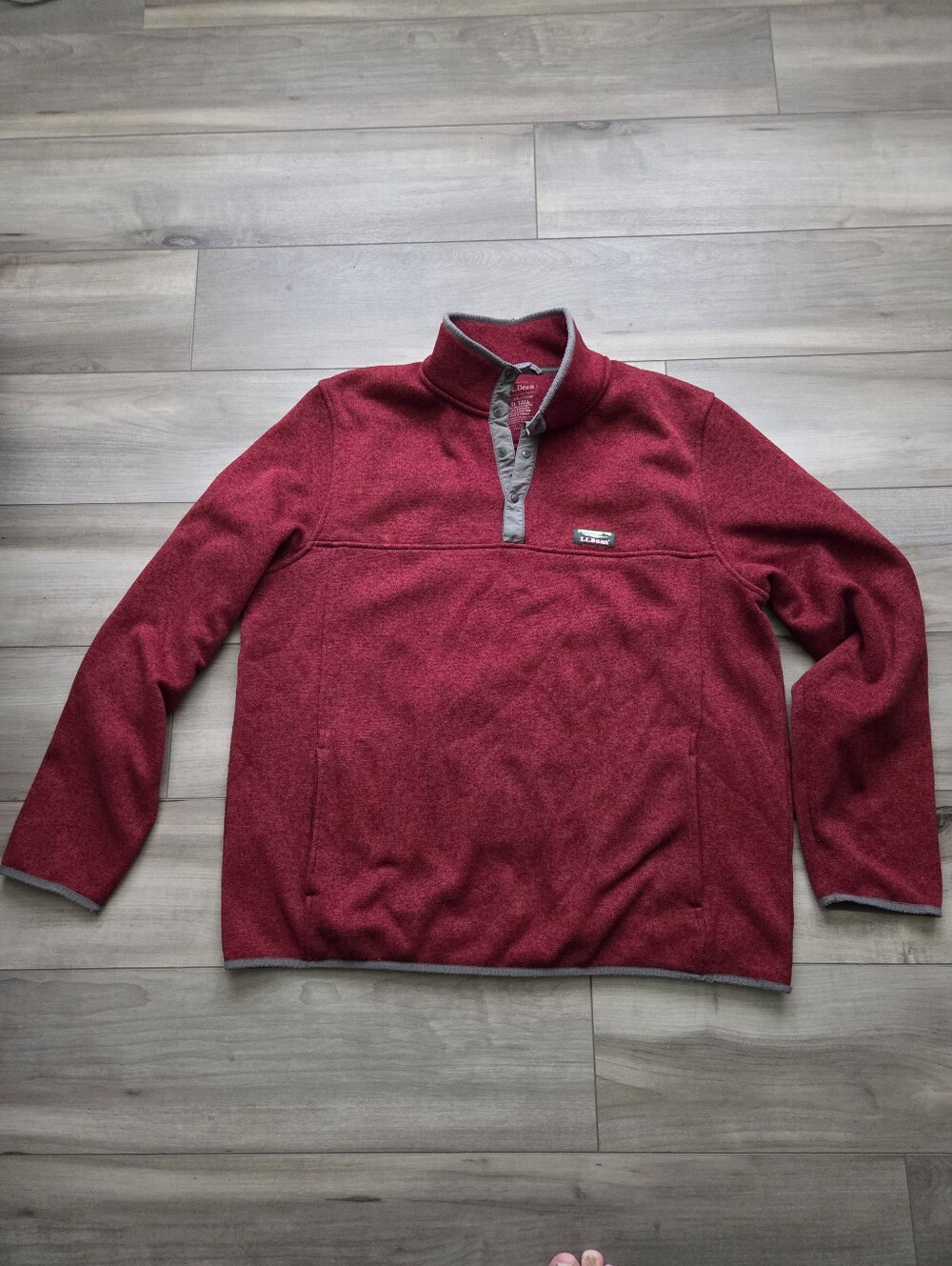 L.L. Bean Men's Quarterzip Fleece Pullover